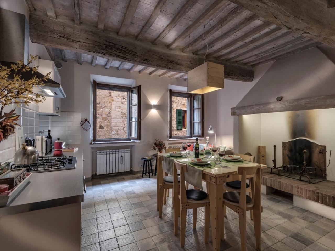 Apartment La Scala 1572 San Quirico dʼOrcia Zewnętrze zdjęcie